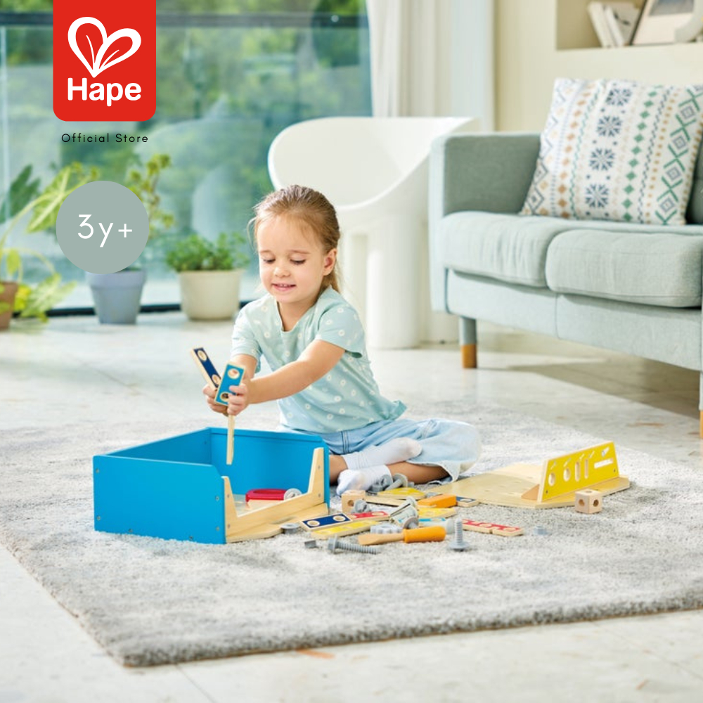 Hape - Little Engineer's Workbench طاولة المهندس الصغير 3Y+ صورة 2