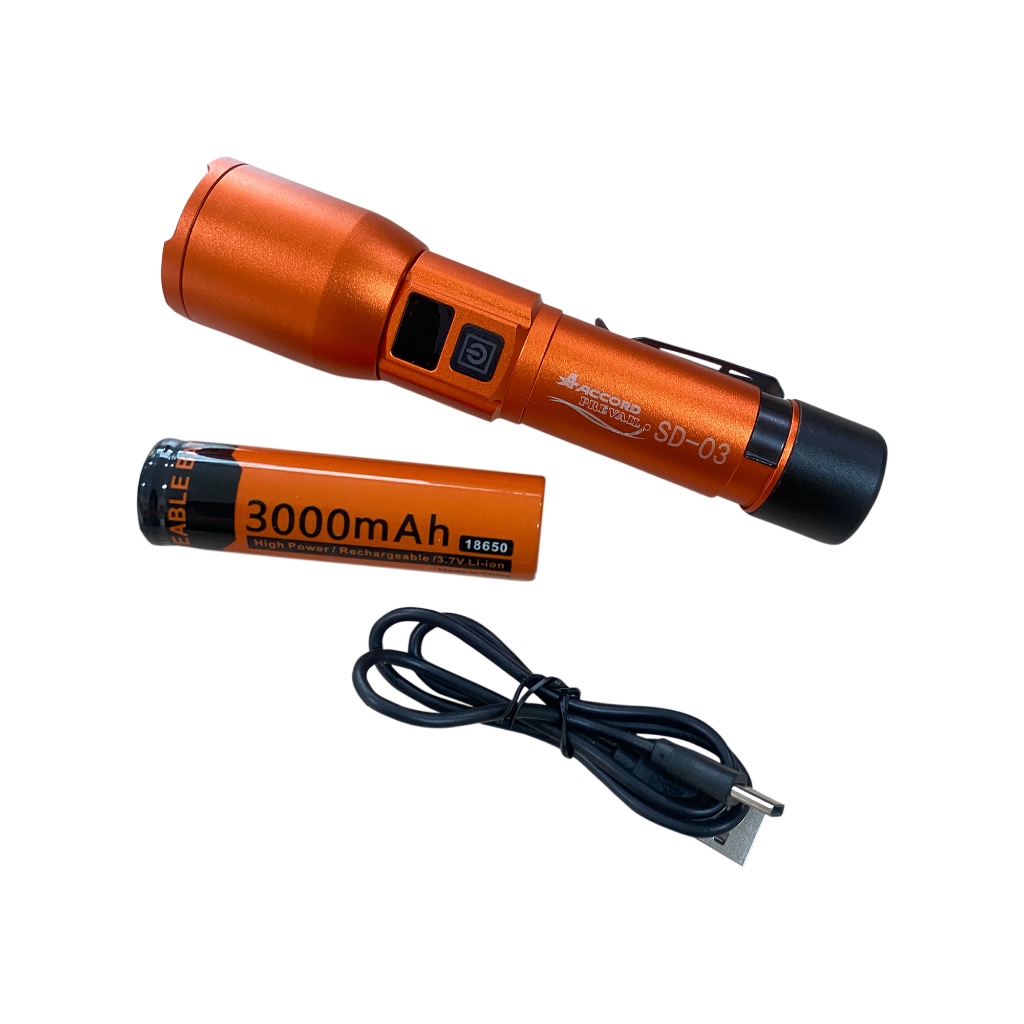 [ของเเเถม] ซื้อครบ 2,599  บาท รับฟรี Aaccord prevail  ไฟฉายแบบบอกแบตเตอร์รี่  รุ่น SD-03  มูลค่า 550 บาท จำนวน 1 ชิ้น