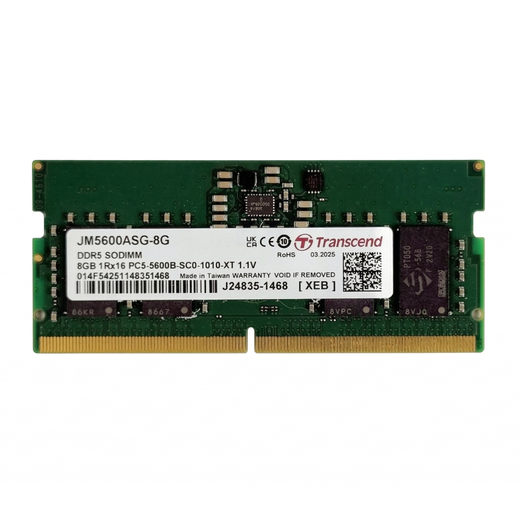 [มือสอง] RAM Notebook Transcend 8GB DDR5 5600MHz (JM5600ASG-8G) แรมโน๊ตบุ๊ค ประกัน 90 วัน