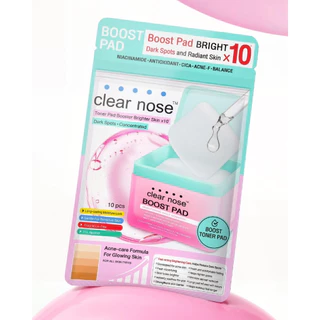 (ซอง) Clear Nose Boost Toner Pad เคลียร์โนส โทนเนอร์ แพด 21 มล.