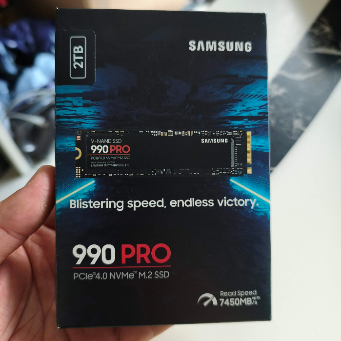 2TB SSD (เอสเอสดี) SAMSUNG 990 PRO - PCIe 4x4/NVMe M.2 2280 (MZ-V9P2T0BW) มือสองครบกล่อง ประกันศูนย์