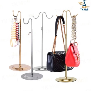 ขาตั้งสแตนแขวนโชว์กระเป๋า แขวนโค้ง วางบนโต๊ะ ปรับความสูงได้ Stand Display Bag #1454 ขาตั้งแขวนโชว์กระเป๋า เครื่องประดับ
