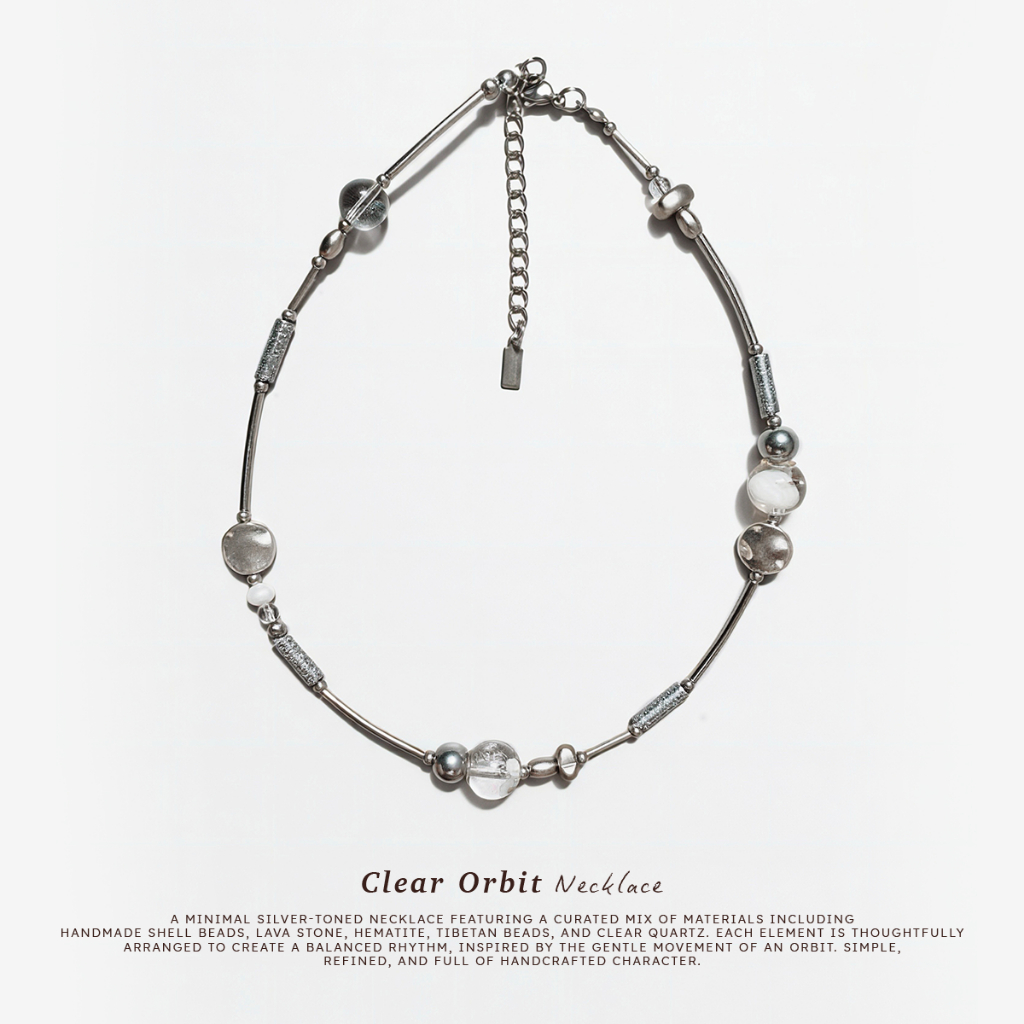 moraa-NECKLACE(clear orbit)