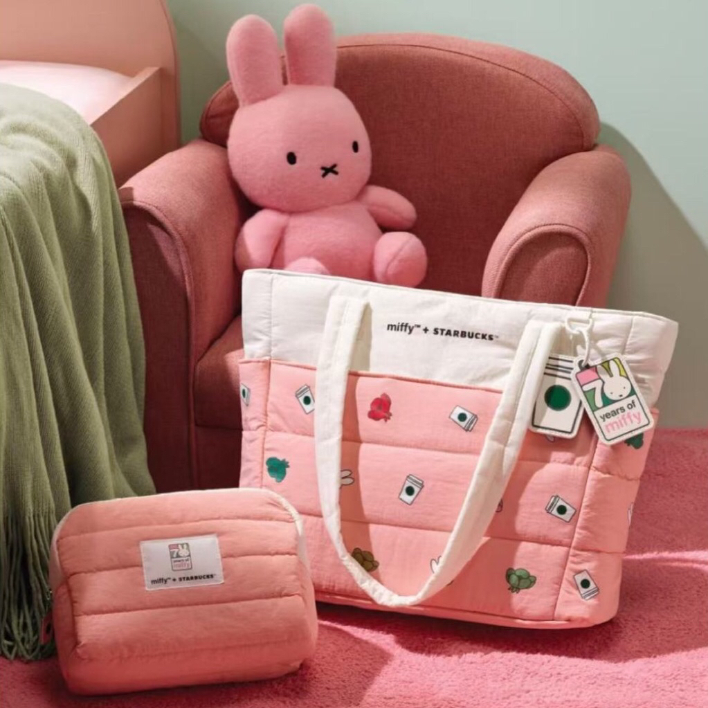 [พร้อมส่ง🇹🇭] กระเป๋า Miffy x Starbucks Tote 70th Anniversary (ไม่มีป้ายกระดาษ)