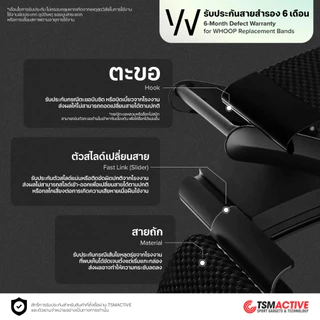 [5.0] WHOOP 5.0 SuperKnit Luxe Band สายสำรองพรีเมี่ยม สำหรับ WHOOP 5.0 (รับประกัน 6 เดือน)