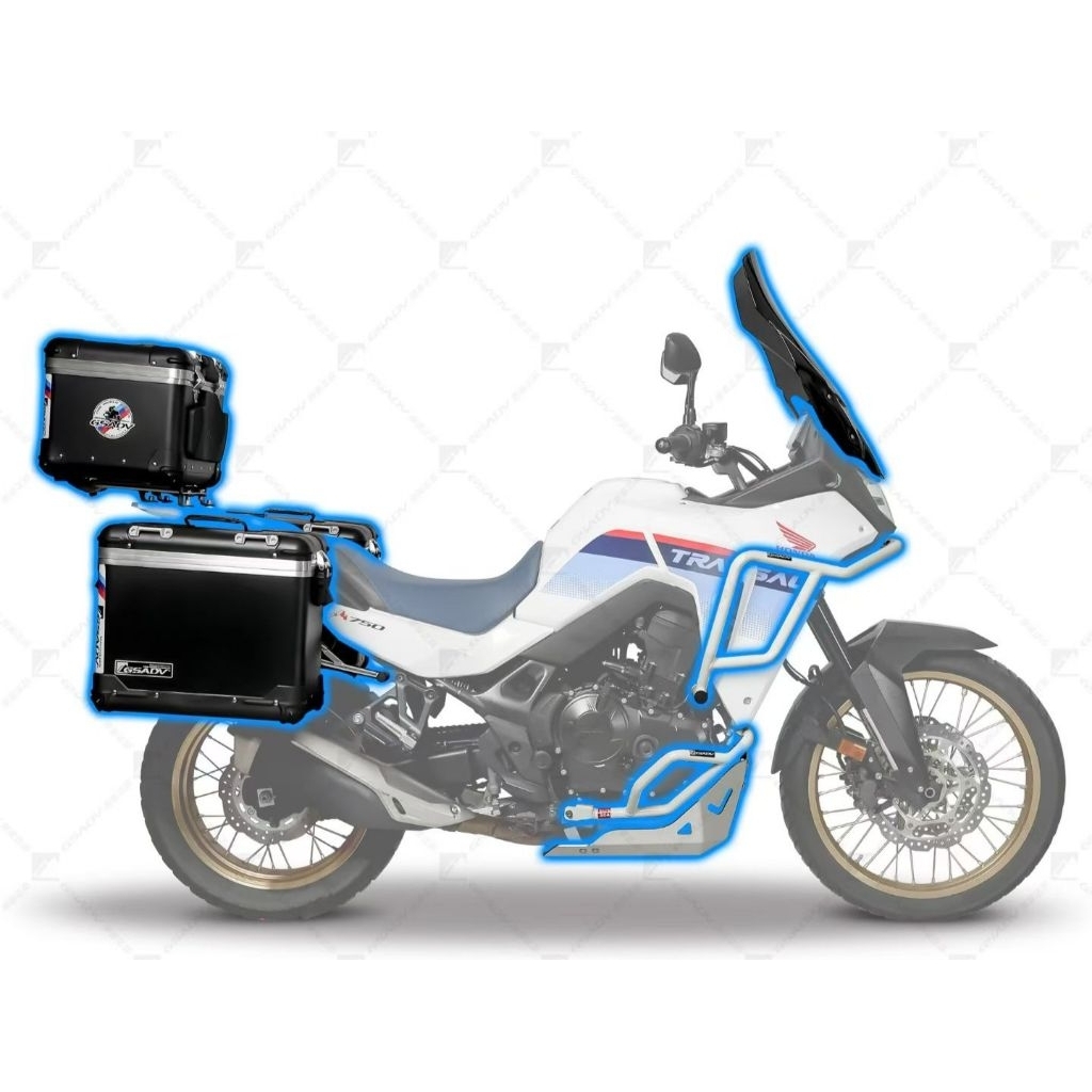 ทรงมลHONDA TRANSALP750 ปิ๊บGSADV ปิ๊บข้างXL750 กล่องข้างXL750 ปิ๊บXL750 ปิ๊บหลังXL750 กล่องหลังXL750