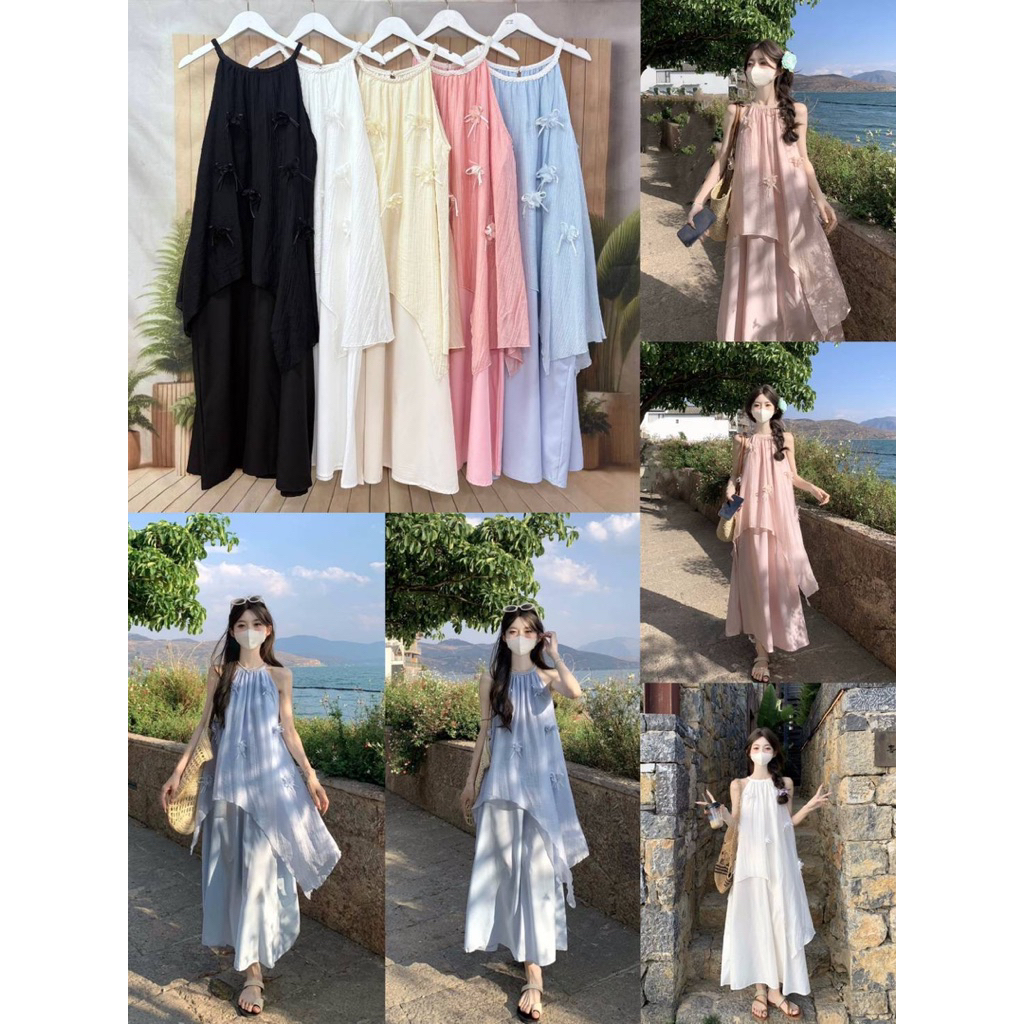 LILY งานนำเข้า สวยตรงปก เดรสยาว ดีเทลน่ารัก เดรสใส่เที่ยว/ใส่ออกงานได้เลยค่า เดรสสวยๆ เดรส เดรสน่ารักๆ