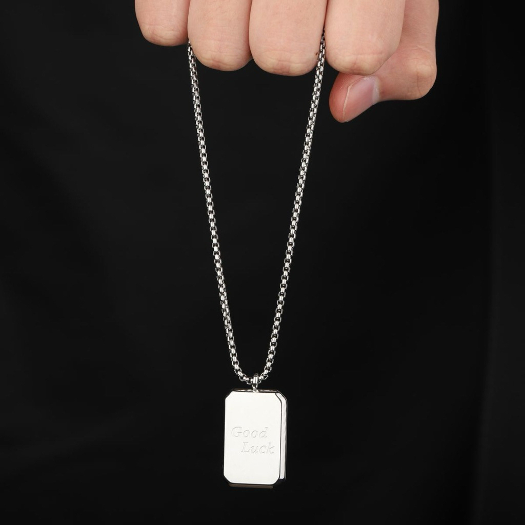 สร้อยคอผู้ชาย จี้ Lucky Pendant ฮิปฮอป แฟชั่น INS มินิมอล
