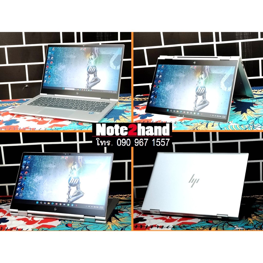 โน๊ตบุ๊คมือสอง HP Core i7-1185G7 จอทัชสกรีน 13.3”IPS แรม16+NVMe512+วินโดว์แท้