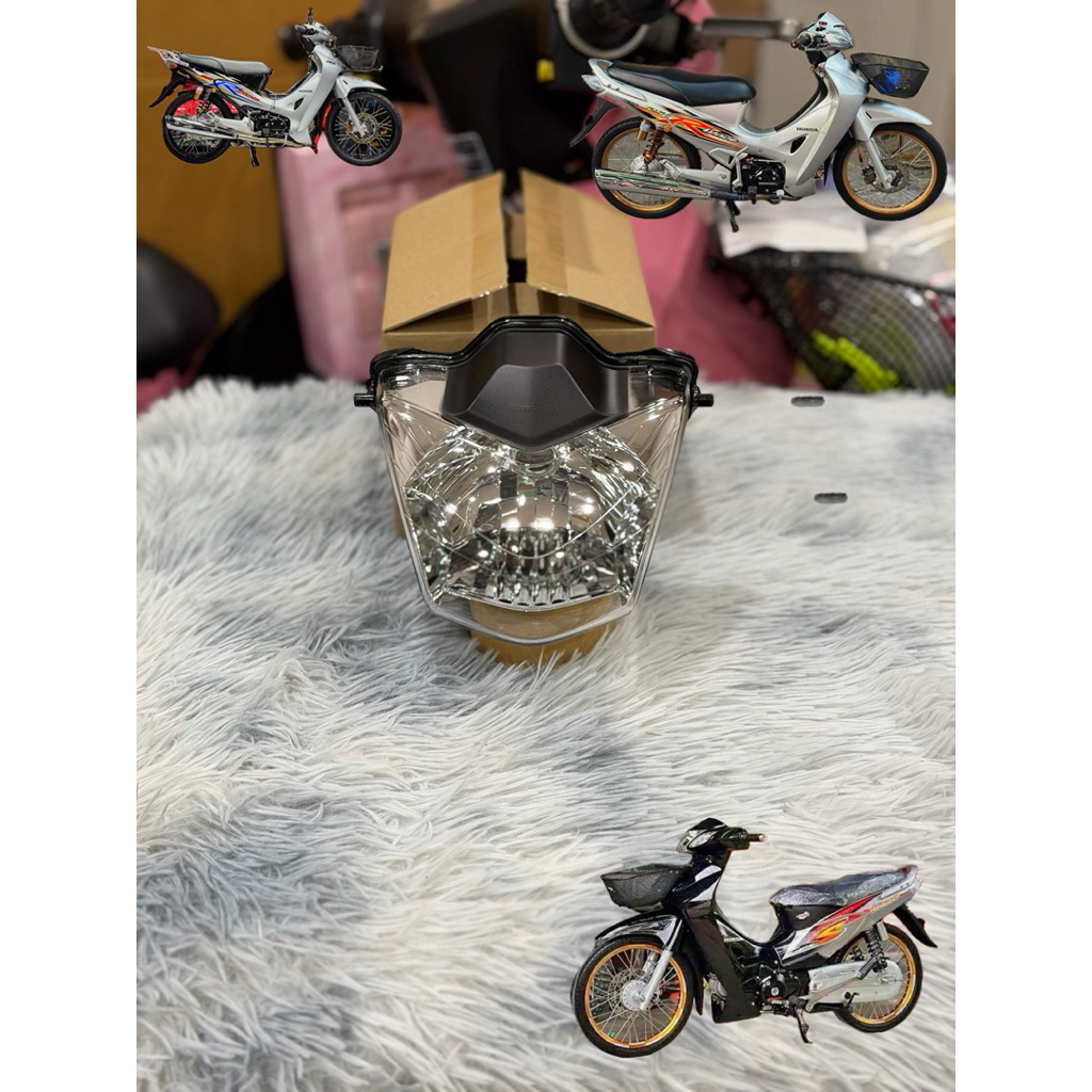 โคมไฟหน้า เวฟ125S(หน้าแหลม) เวฟ125R(หน้าแหลม) แท้ศูนย์ฮอนด้า💯💯