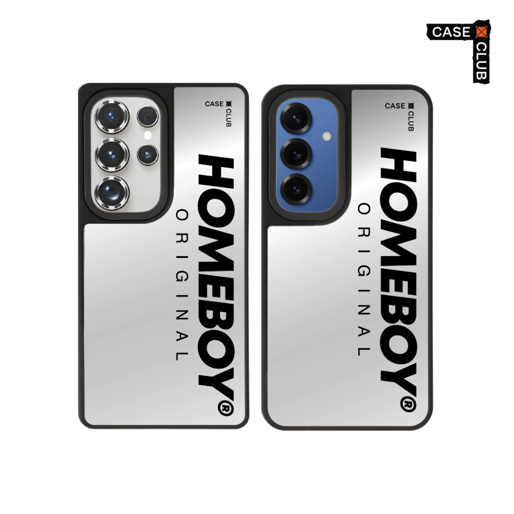 CaseClub เคสโทรศัพท์ เคสกระจก ลาย HOMEBOY ORIGINAL สำหรับ Galaxy S25/S24 Ultra/S25/S24