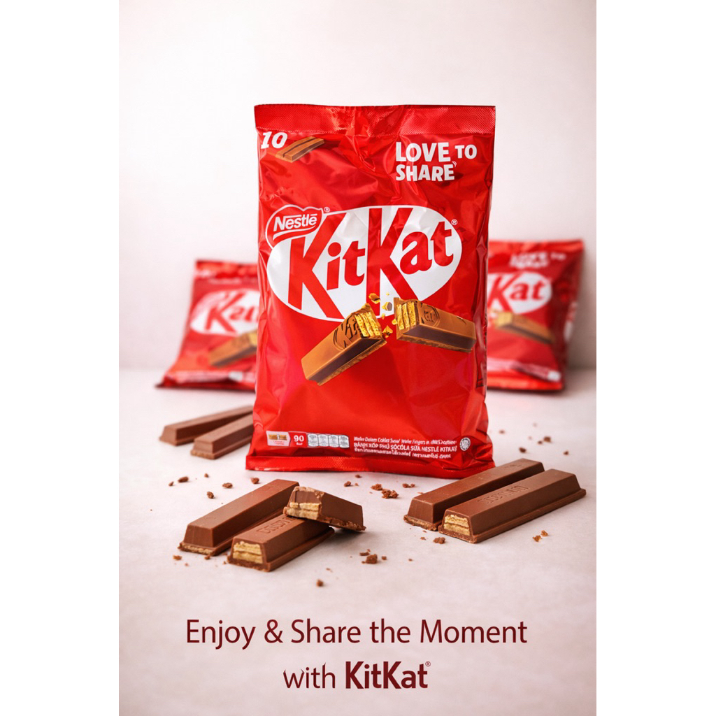 kitkat10 คิทแคท10 ห่อ บรรจุ10ชิ้น ‼️‼️ KITKAT ราคาถูกมาแล้ว ‼️‼️ ซื้อกับเรามั่นใจของแท้100% ของใหม่อายุยาว🍫