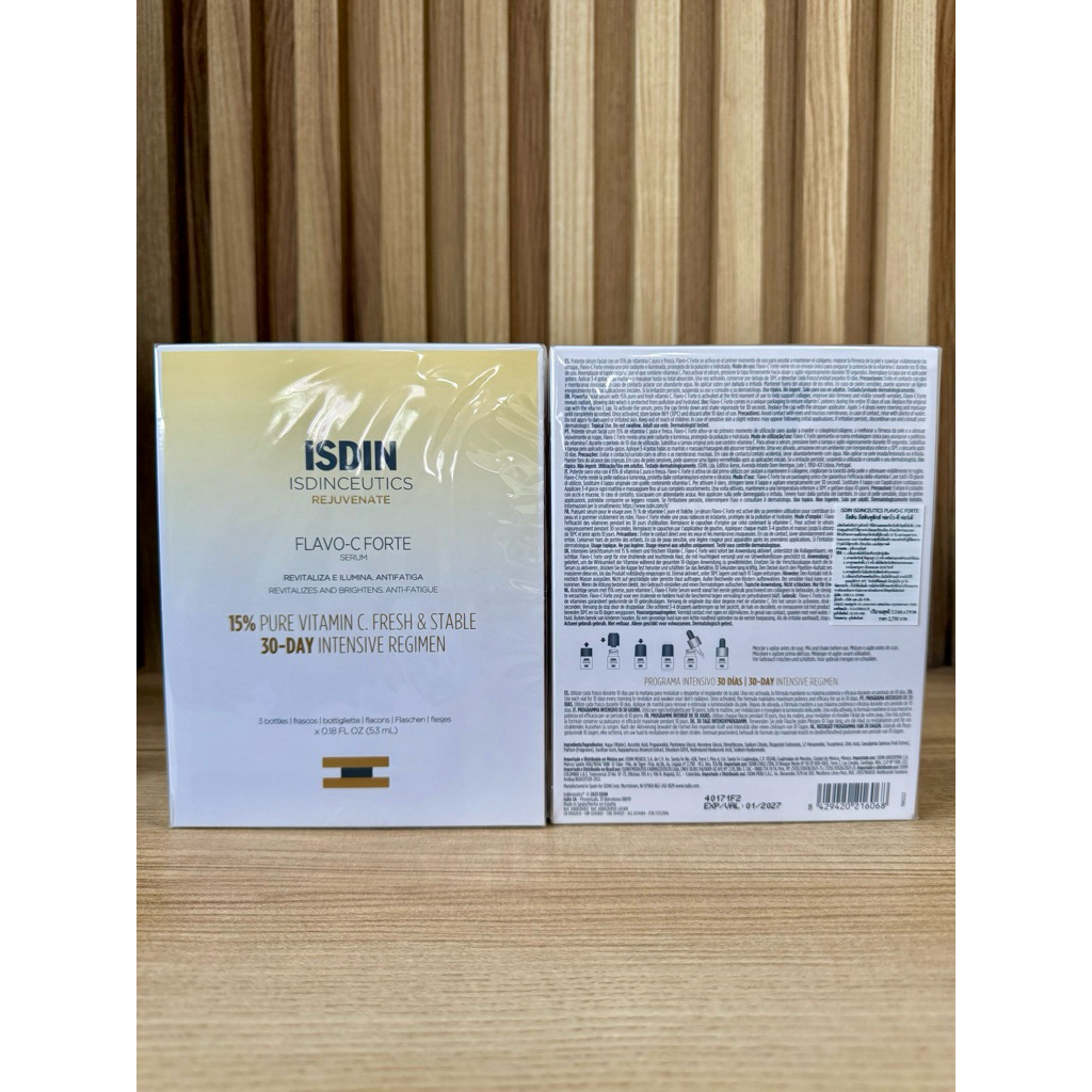 💥พร้อมส่ง💥 (Exp:01-03/27) ISDIN Flavo C Forte Serum ขนาด 5.3mlX3ขวด