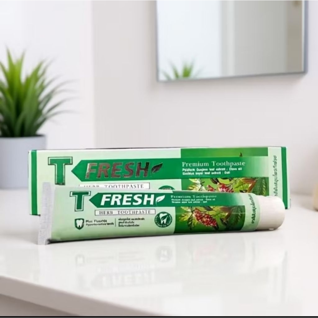 ที เฟรช(พร้อมส่ง)🚀🍀 ยาสีฟันสมุนไพร T Fresh ปริมาณ200กรัม
