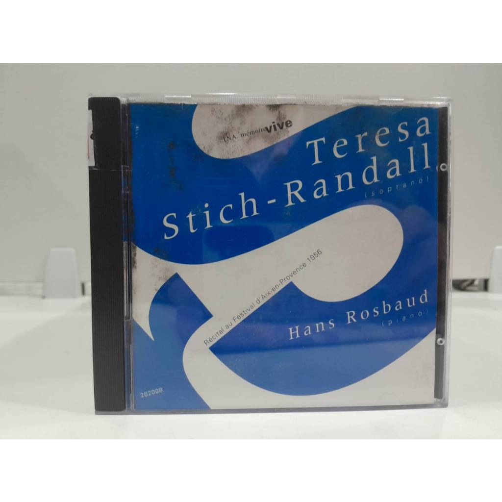 1 CD MUSIC ซีดีเพลงสากล Teresa Stich-Randall - Récital au Festival d'Aix-en-Provence 1956.   (B3B37)