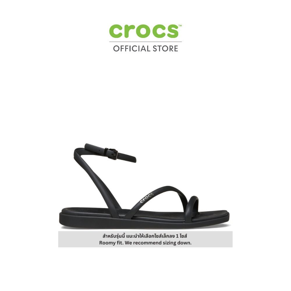 CROCS รองเท้าแตะผู้หญิง MIAMI ANKLE STRAP SANDAL รุ่น 212256-001 - BLACK