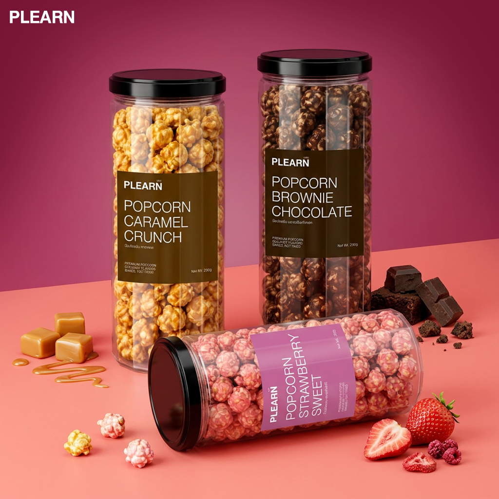 PLEARN (เพลิน) - พรีเมียมป๊อปคอร์น มีให้ เลือก 3 รสชาติ