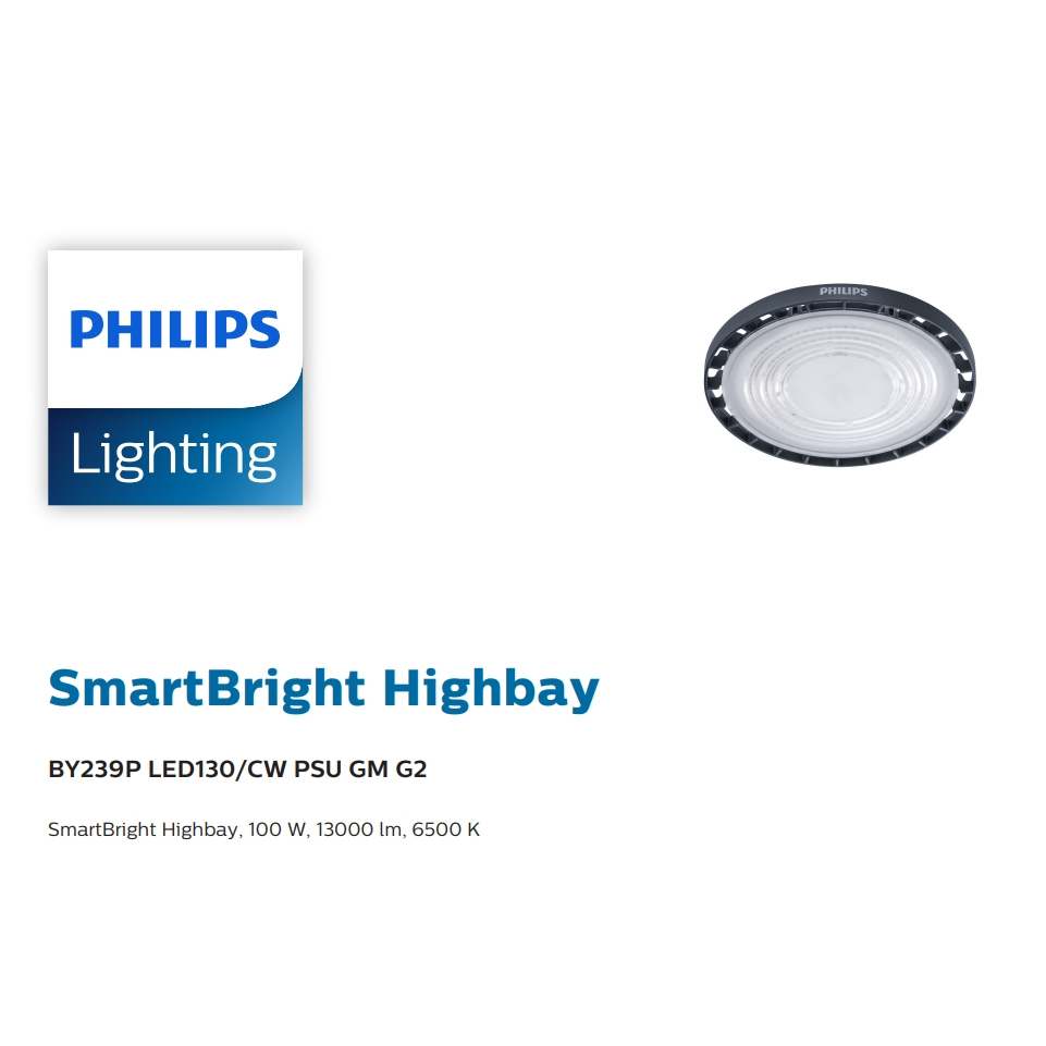 โคมฟิลลิปส์-ไฮเบย์ แอลอีดี รุ่น BY239P LED 100W / CW / (PHILIPS)
