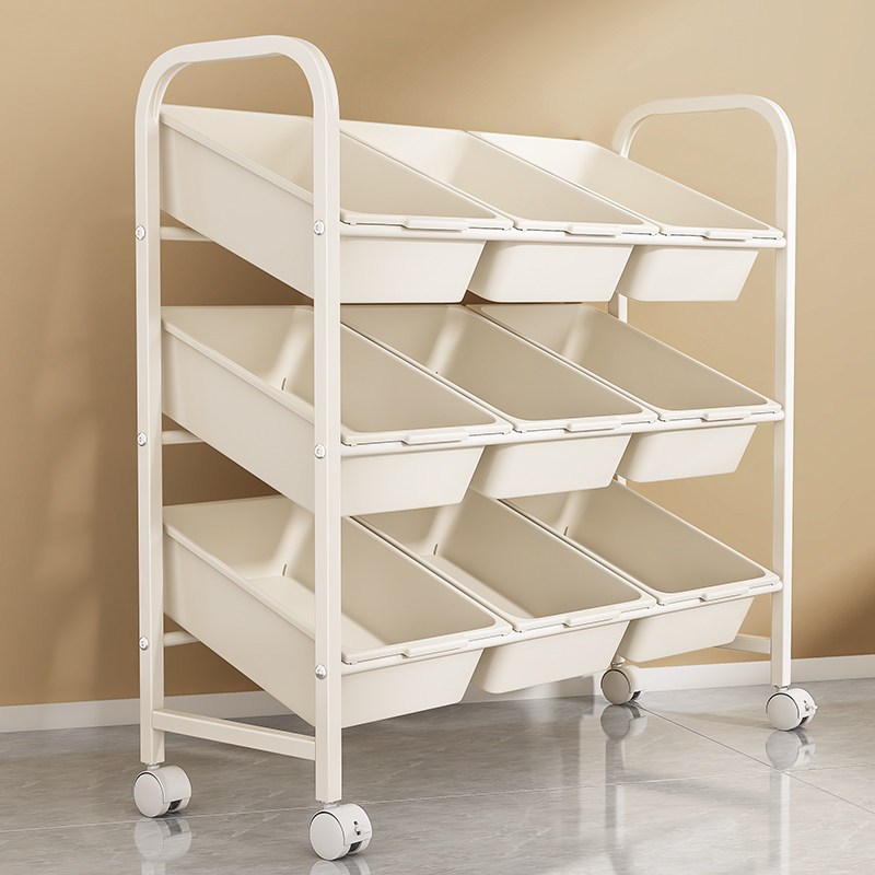 Living Pace ชั้นเก็บของเล่นเด็ก ชั้นวางของใช้ในบ้าน ชั้นวางของพลาสติก ชั้นเก็บของ พื้นที่เก็บกว้างจั