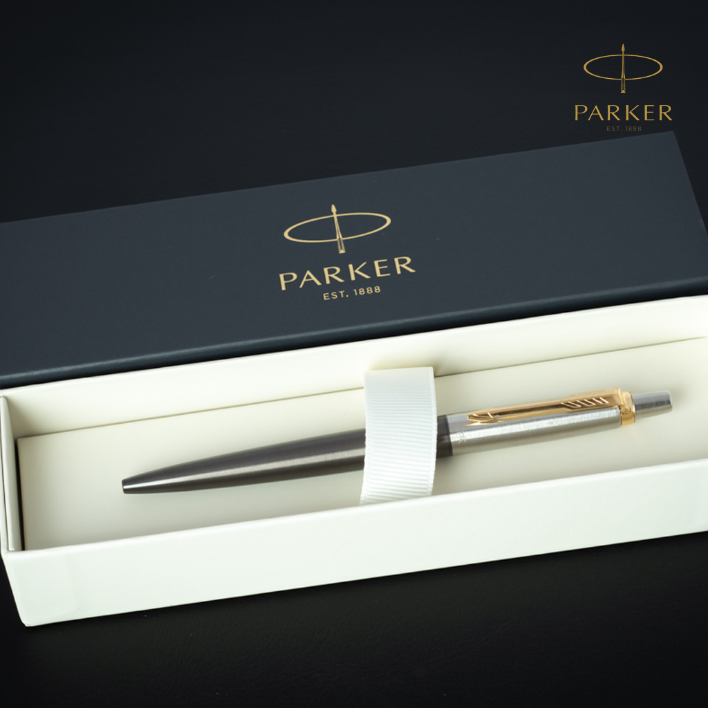 Parker قلم حبر جاف Jotter Grey Core (نقش مجاني) — صورة 2