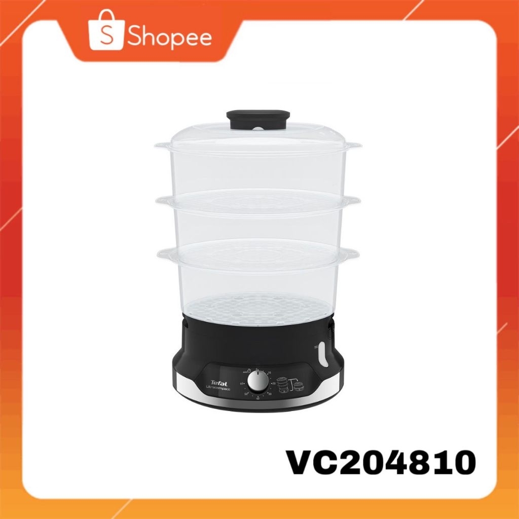 Tefal หม้อนึ่งไฟฟ้า รุ่น VC204810 Ultracompact 3 Bowls Steamer ขนาดความจุ 9 ลิตร
