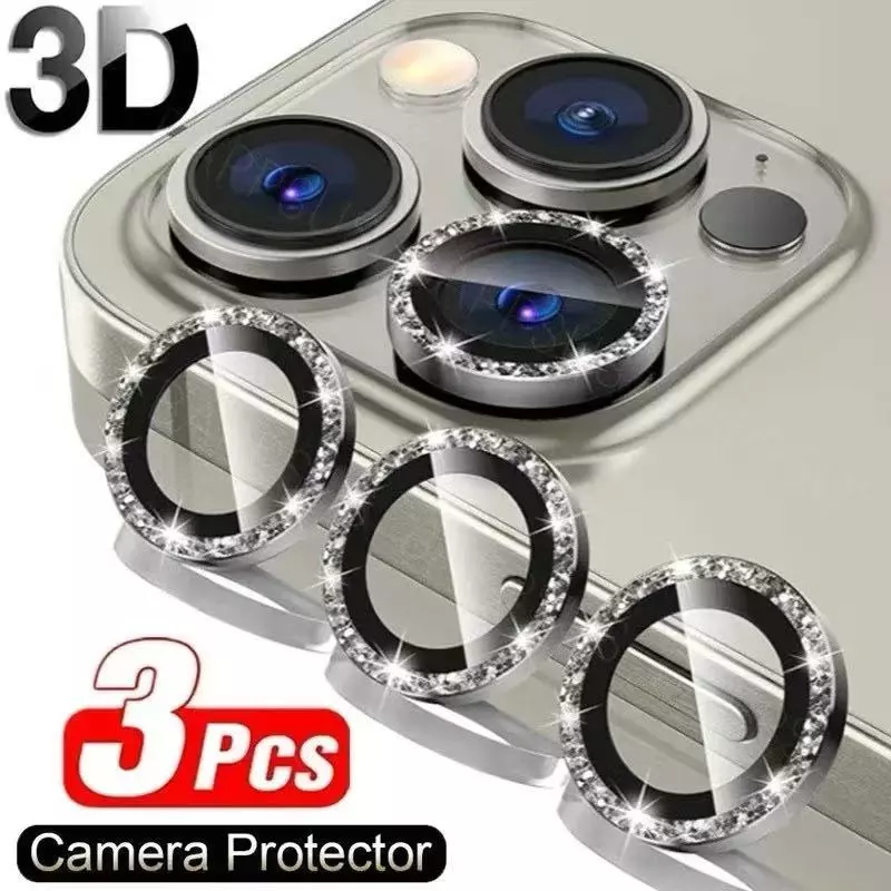 ฟิล์มเลนส์กล้อง เพชร สำหรับ iPhone15 15Pro Max 14 14Pro Max 13 13Pro Max 12 12Pro Max i11 11Pro Max CameraFilm