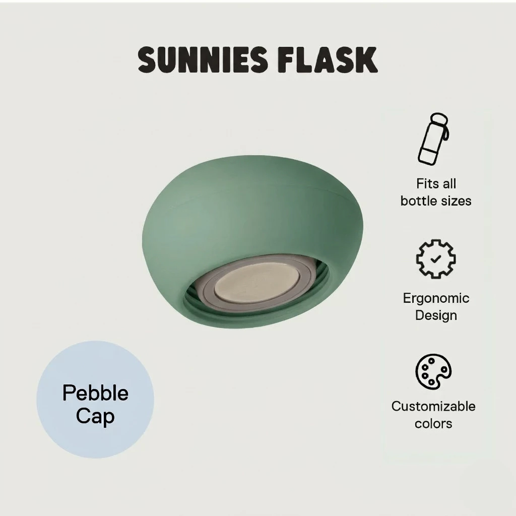 Sunnies Flask Pebble Cap (ฝากระบอกน้ำ ปรับแต่งได้)