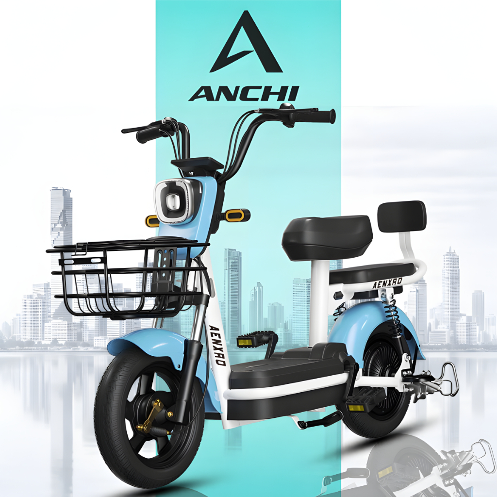 AENXRD จักรยานไฟฟ้า รถไฟฟ้าผู้ใหญ่  electric bicycle รถจักรยานไฟฟ้า แบตเตอรี่ 4 ก้อน มีกระจกมองหลัง