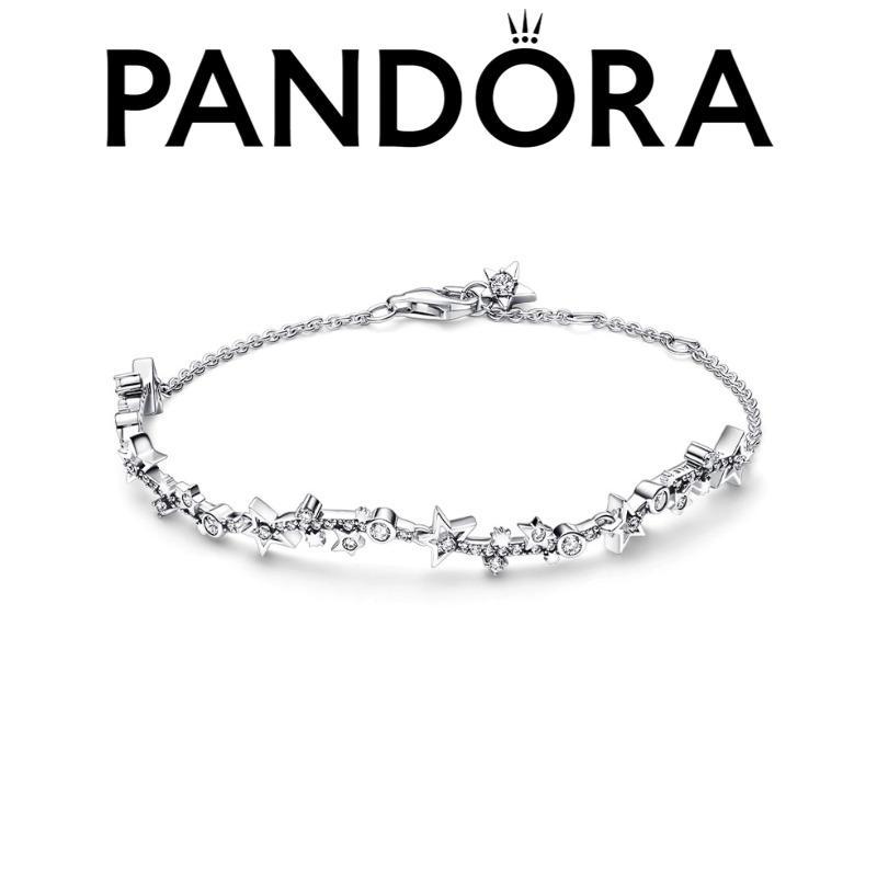 จัดส่งรวดเร็ว🚀 Pandora เงิน925 Sparkling Galaxy Bracelet ของขวัญวันเกิด สร้อยข้อมือเงินแท้