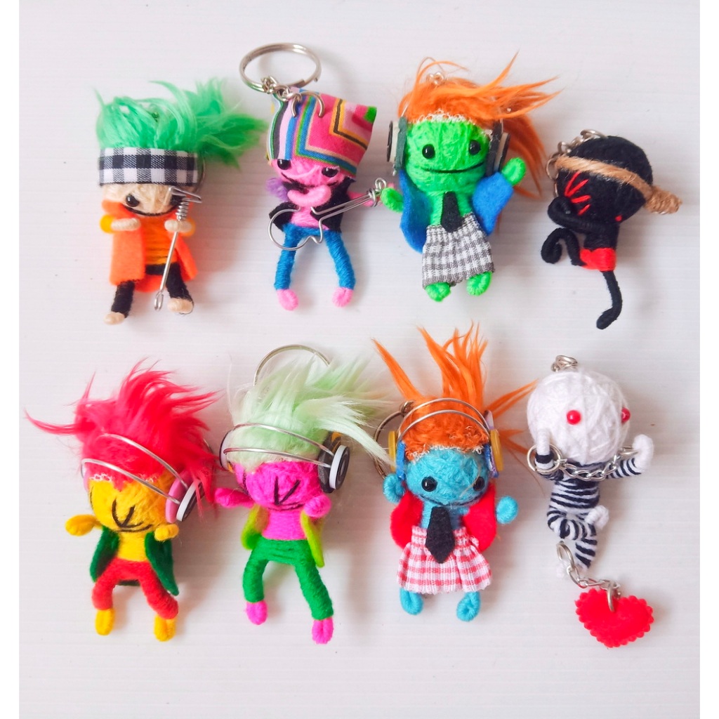 พวงกุญแจ ตุ๊กตาวูดู Unique Voodoo Doll Keychain – Handmade with Love for Bags and Keys #6