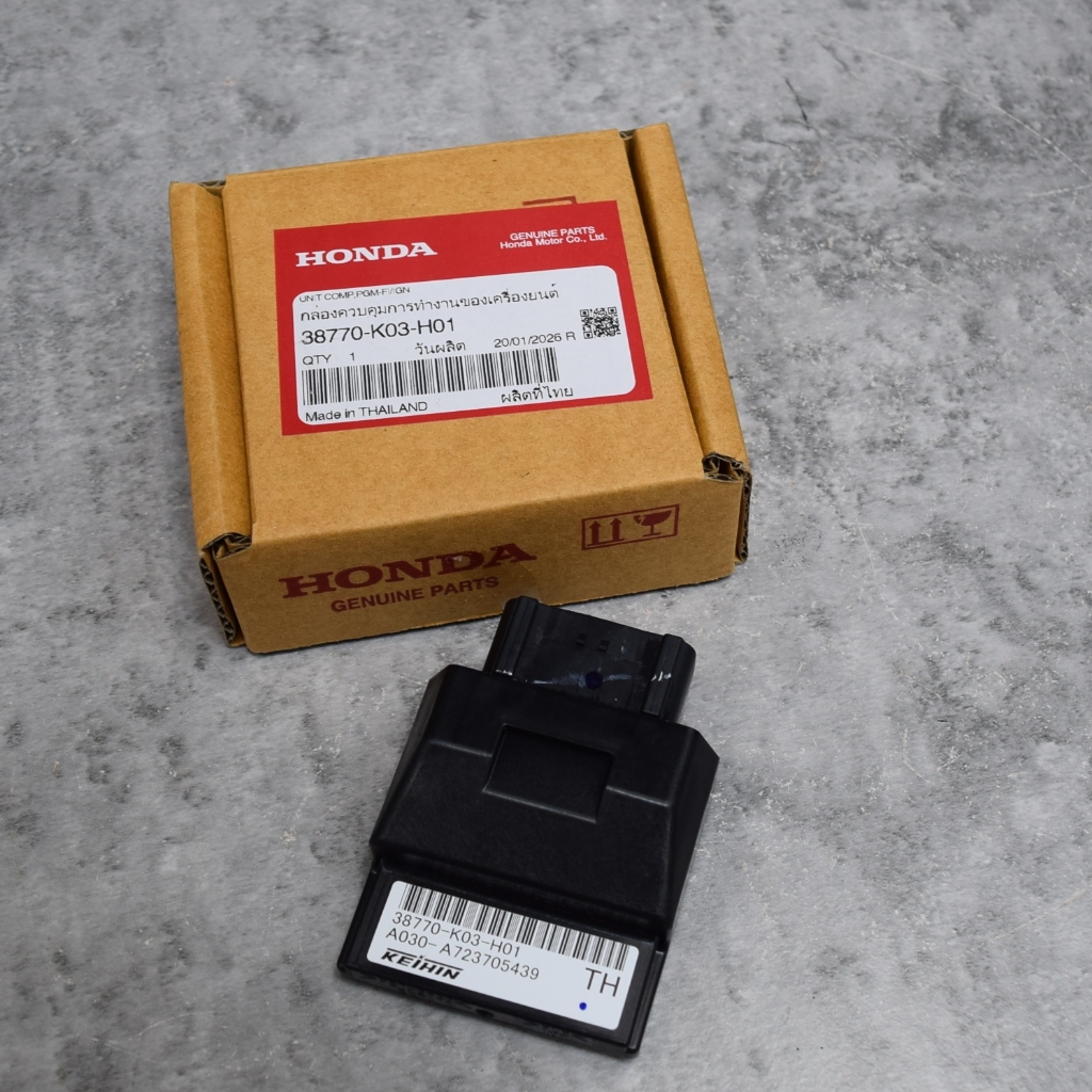 กล่องไฟ กล่อง ECU เวฟ110ไอ ปี2013-2017 แท้เบิกจากศูนย์ฮอนด้า ราคา/1ชิ้น 38770-K03-H01