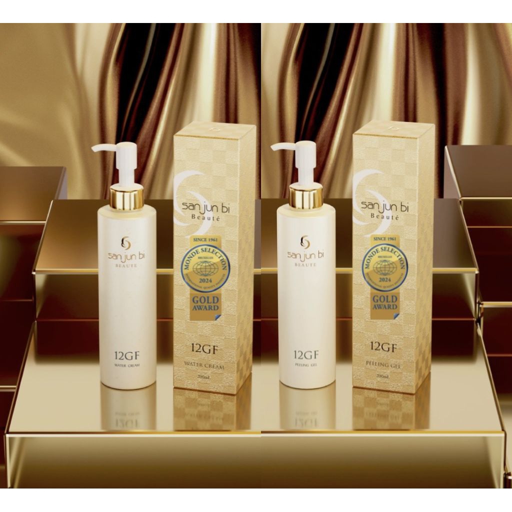 San Jun Bi  12GF Original รุ่นเดิม วอเตอร์ครีม และ เจลขัดหน้าใส