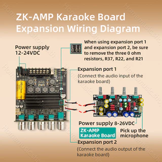 New แอมป์จิ๋ว zk tb21 pro กำลังขับ: 50W x 2 +145W รองรับโหลดเบส 2 โอห์ม USB AUX