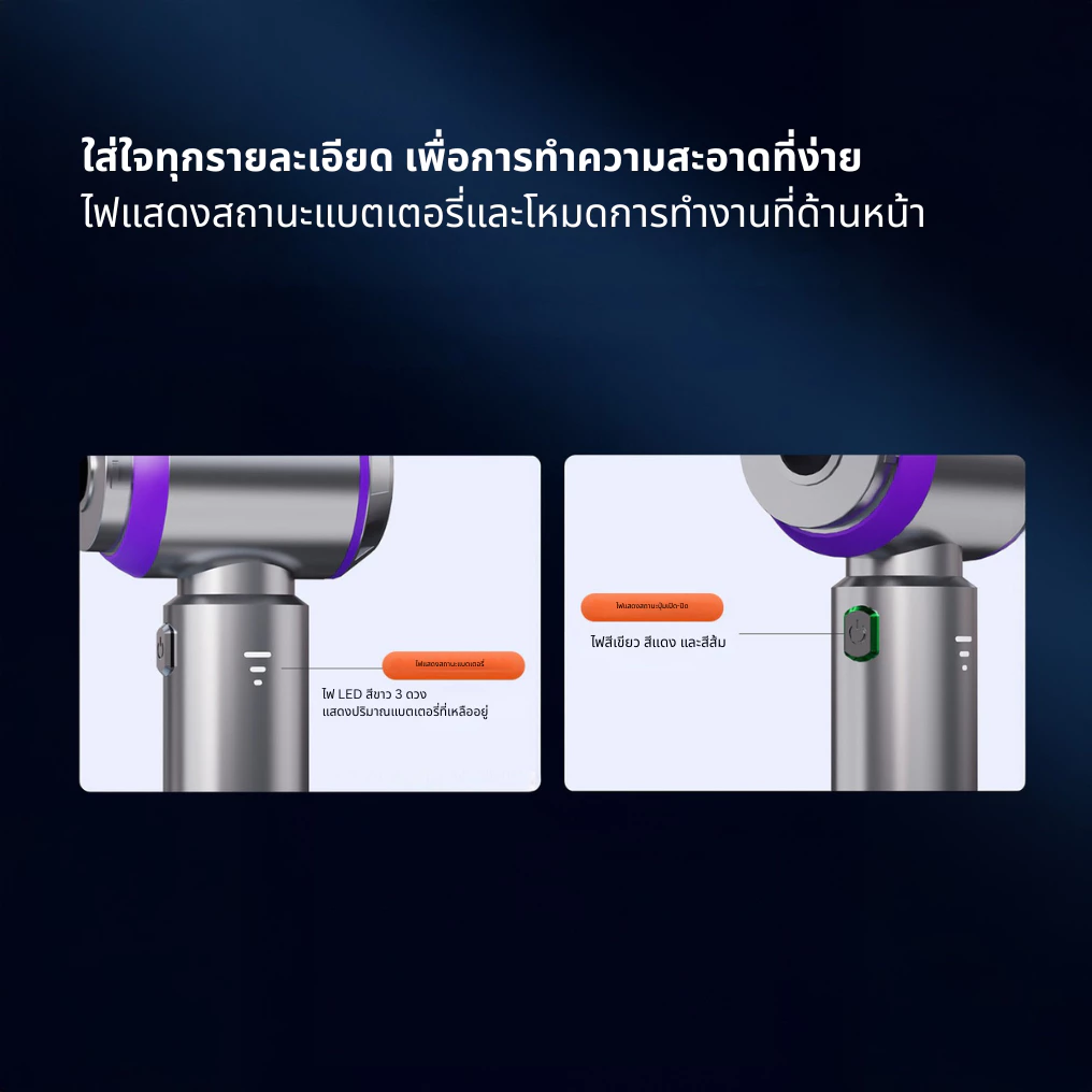 เครื่องดูดฝุ่นไร้สาย KiiP แบบพกพา แรงดูด 16000Pa 3in1 สำหรับรถยนต์และบ้าน อเนกประสงค์ thumbnail 8