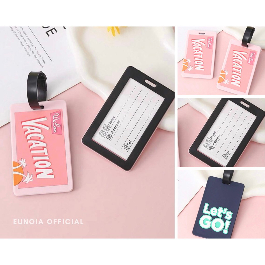 [EUNOIA] ป้ายแท็กกระเป๋าเดินทาง ลายน่ารัก 💕✈️