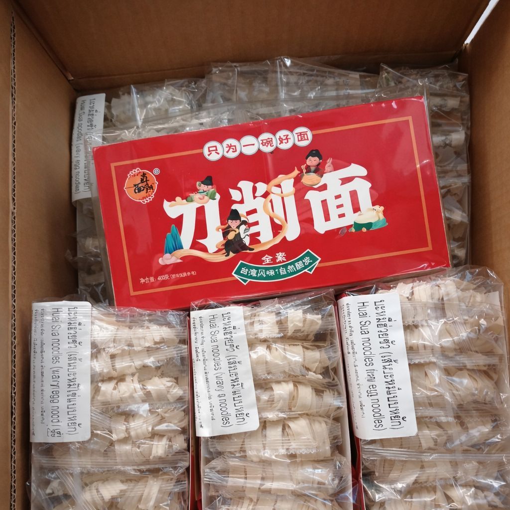 เส้นบะหมี่ฮ่วยซัว ยกลัง 12 แพ็ค 400 กรัม เส้นหยัก เหนียวเด้ง เคี้ยวเพลิน