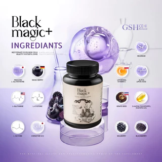 [ 1แถม1 ] กลูต้าเม็ดดำ กลูต้าแบล็คเมจิก BLACK MAGIC GSH CE-ll