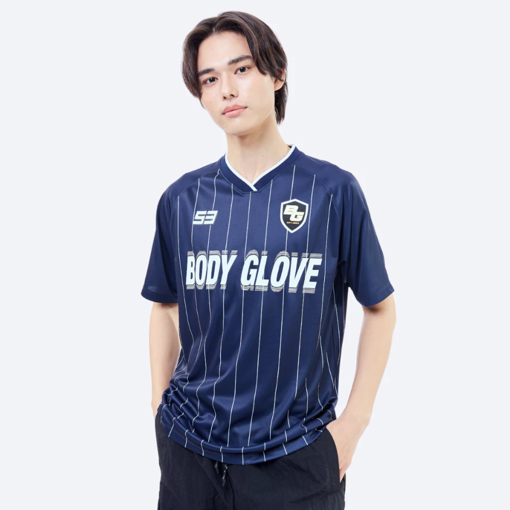 BODY GLOVE SC Soccer V-Neck Tees 3 เสื้อยืด สีกรมท่า