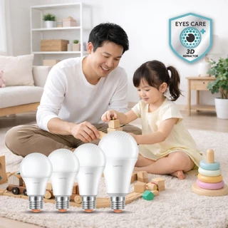 【ยกแพ็ก 20 หลอด】LAMPTAN หลอดไฟถนอมสายตา LED BULB EYES CARE VISON+ ขั้ว E27