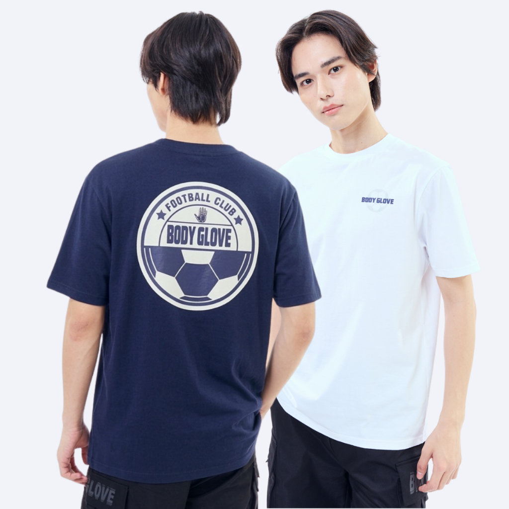 BODY GLOVE SC Soccer Tees 3 เสื้อยืดคอกลม สีขาว-สีกรมท่า