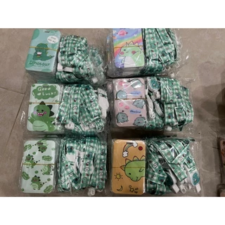สต๊อกไทย🇹🇭 ซองใส่บัตรแบบสไลด์ ลายน่ารัก (Card Holder) ป้ายห้อยบัตรและสายคล้องคอ CC-04