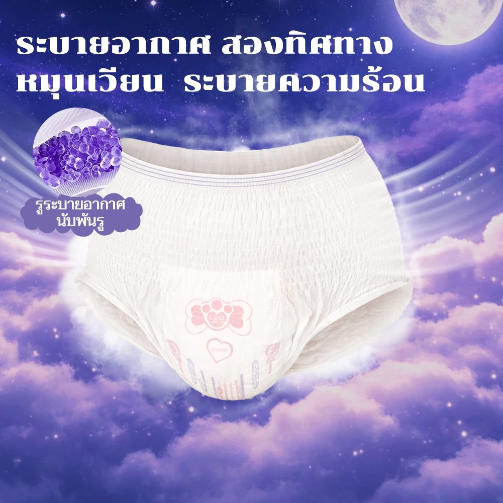 【New】Company Love ผ้าอนามัย ผ้าอนามัยแบบกางเกง กันรั่ว ระบายอากาศได้ กางเกงในอนามัยหลังคลอด ผ้าอนาม ผ้าอนามัย Size M-3XL thumbnail 5