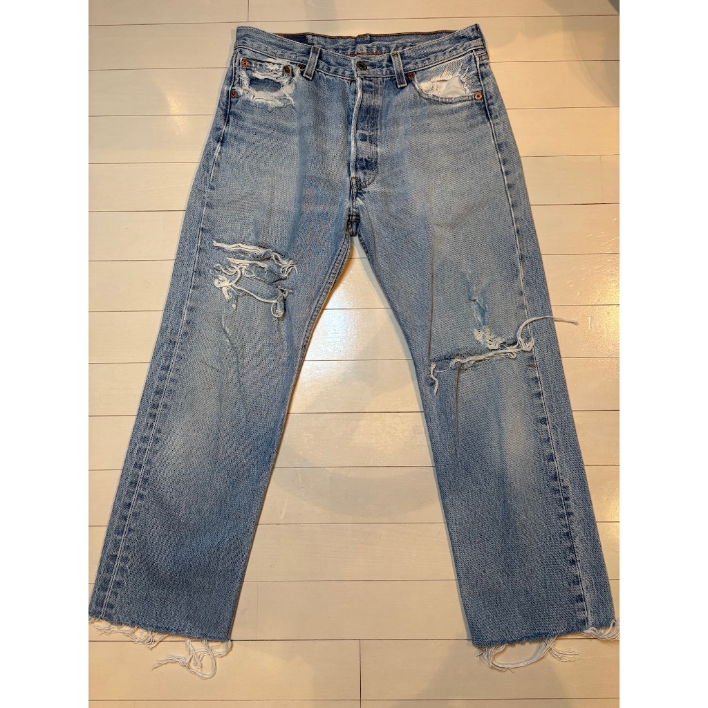 【MADE IN USA】2002 Levi's 501 Valencia Factory 555 Vintage Denim