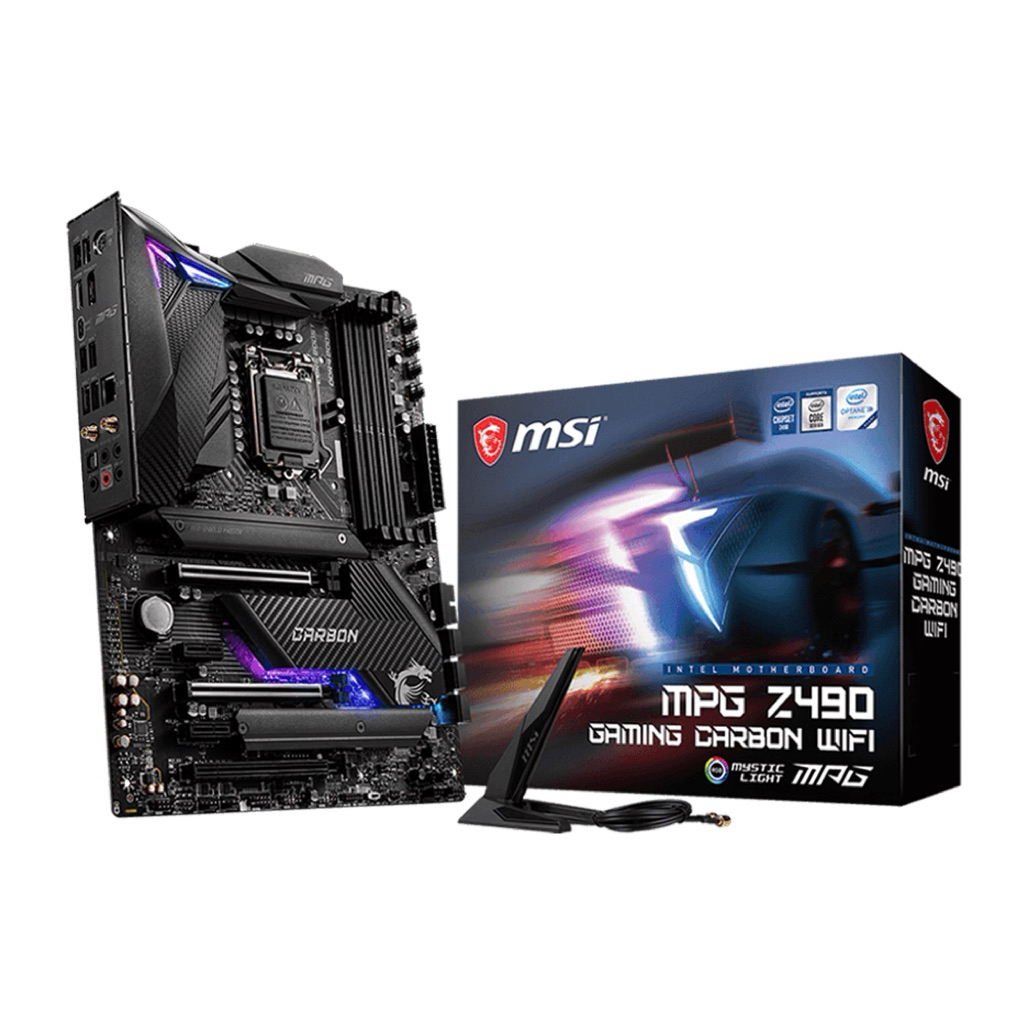 MAINBOARD (เมนบอร์ด) 1200 MSI MPG Z490 GAMING CARBON WIFI ตัวท็อป พร้อมส่ง