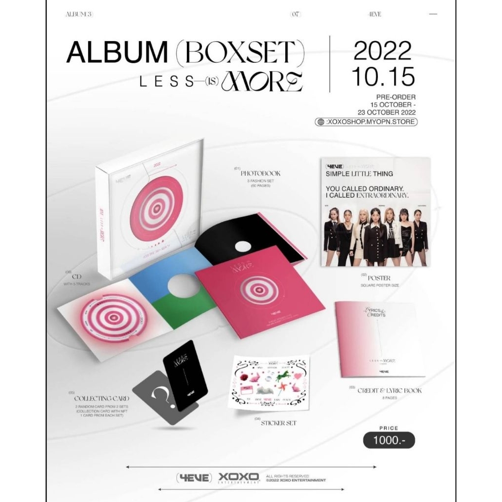 4EVE 3rd ALBUM (BOXSET) LESS IS MORE