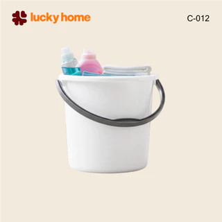 LUCKY HOME ถังน้ำ 12 ลิตร C-012 ขนาดสินค้า (เส้นผ่าศูนย์กลางxสูง) : 28 x 27 cm