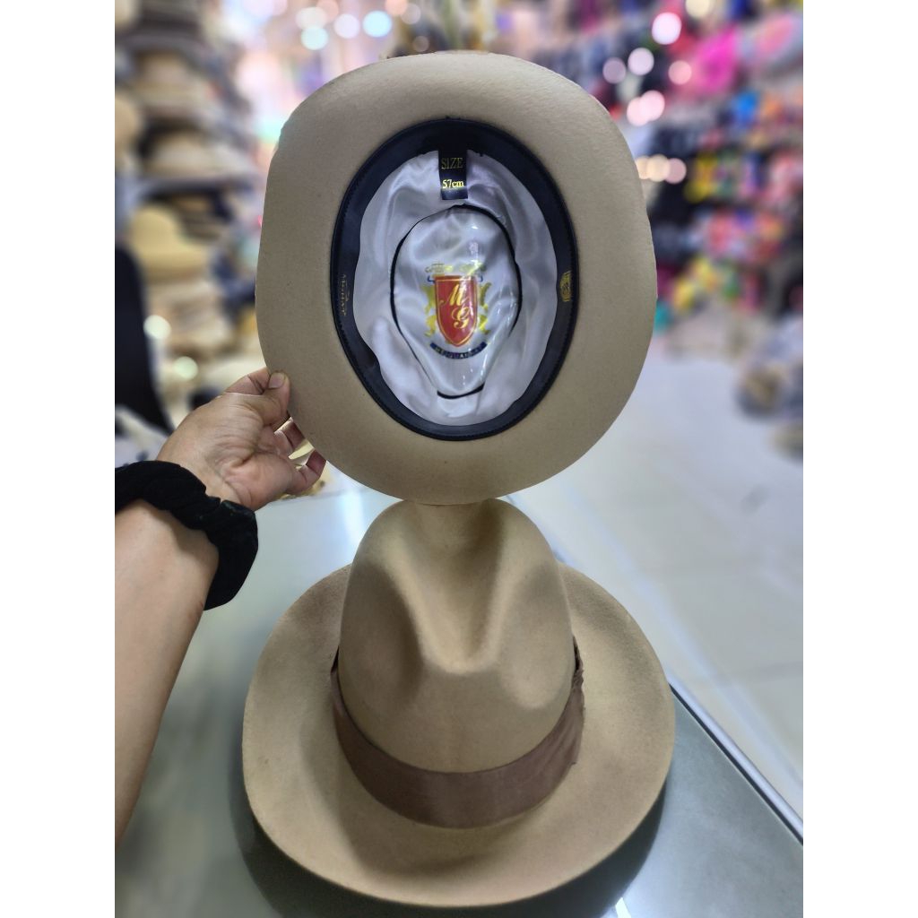 หมวกสักหลาดแท้ วินสั้น ผ้าหนา เกรดเอ พร้อมส่งจากประเทศไทย รูปที่ 8