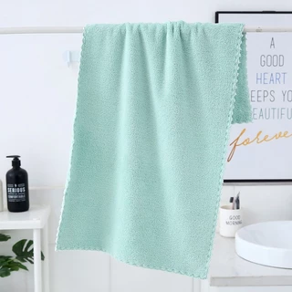【ขนาด 30x60 ซม】ผ้าเช็ดตัว ขนเป็ด ผ้าขนหนู เช็ดหน้า เช็ดผม ไม่ใช่ผืนใหญ่ สีพื้น พกพาสะดวก