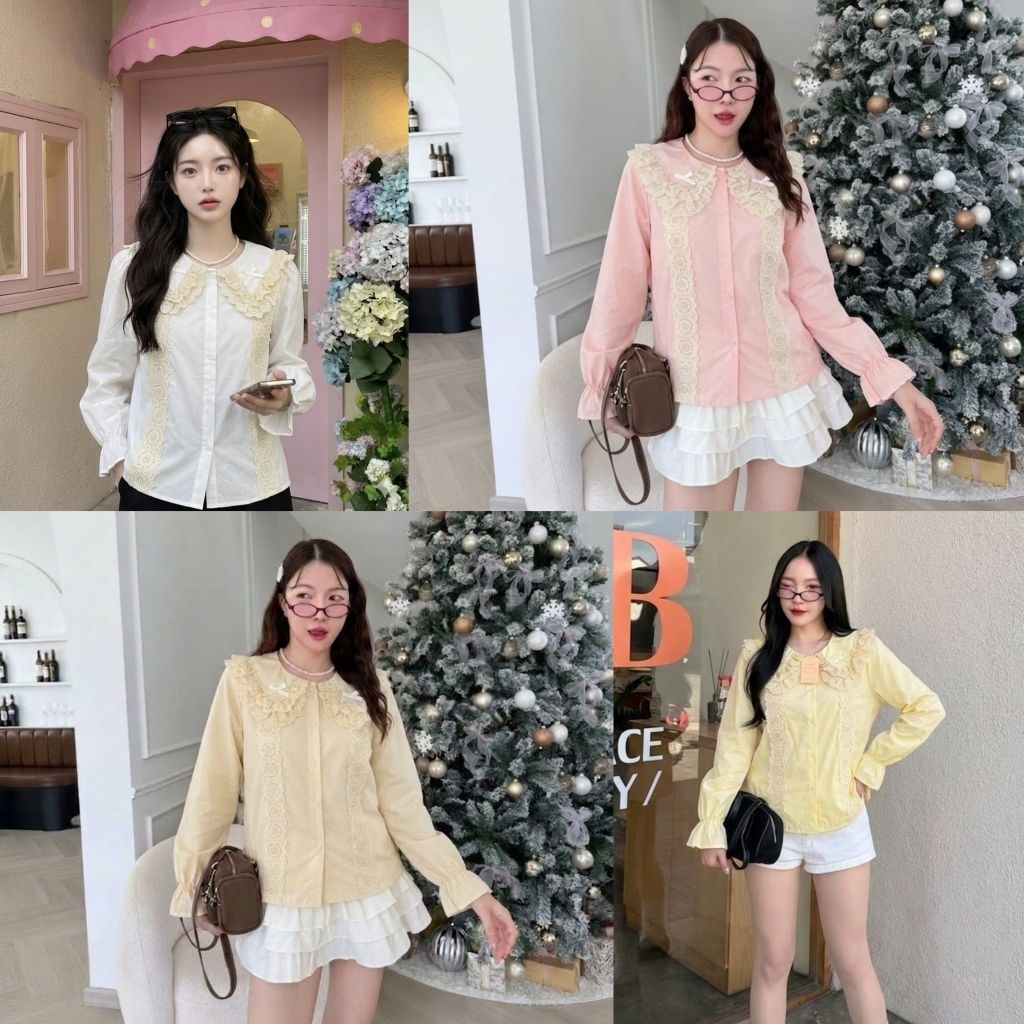 เสื้อคอบัวงานปัก​ อกหน้าผ้า44นิ้ว​ ยาว​ 24 นิ้ว​ ราคา​ 199บาท