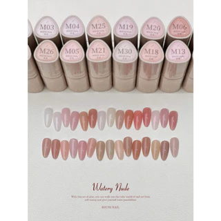 [แยกขวด] สีเจลไซรัปสุขภาพดี ROUNI Watery Nude